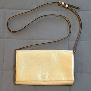Kate Spade Gold Crossbody Bag